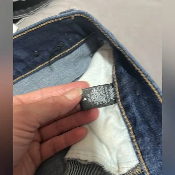 Express Dark Blue Jean Shorts - Picture 2 of 2